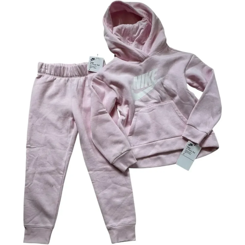 Nike Kids Pink Hoodie Jogger Set Sz. 6